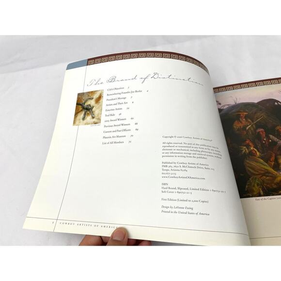 Cowboy Artists of America Paperback 41st Phoenix Art Museum 2006 First Edition - Picture 2 of 12